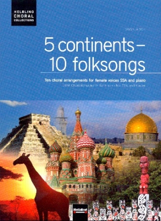 5 Continents - 10 Folksongs fr Frauenchor und Klavier Partitur