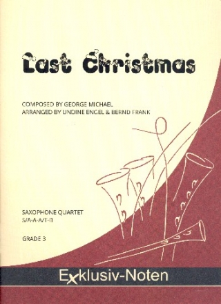 Last Christmas fr 4 Saxophone (S/AAA/TBar) Partitur und Stimmen