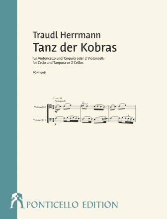 Tanz der Kobras  fr Violoncello und Tanpura (oder 2 Violoncelli) 2 Spielpartituren