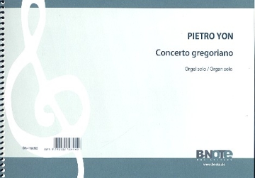 Concerto gregoriano fr Orgel solo Reprint