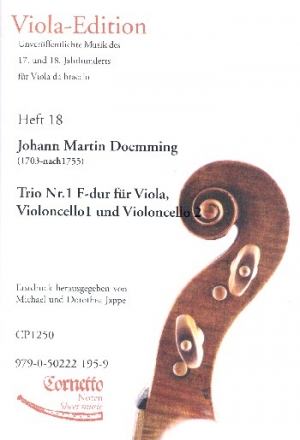 Trio F-Dur Nr.1 fr Viola und 2 Violoncelli Partitur und Stimmen