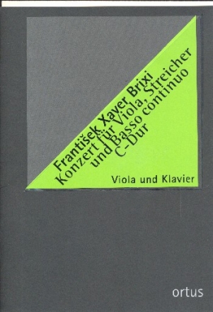 Konzert C-Dur  fr Viola, Streicher und Bc Klavierauszug