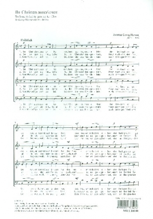 Ihr Christen auserkoren fr gem Chor a cappella Partitur