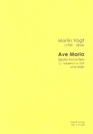 Ave Maria fr Frauenchor und Orgel Partitur