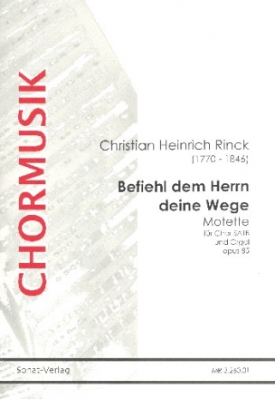 Befiehl dem Herrn deine Wege op.85 fr gem Chor und orgel Partitur