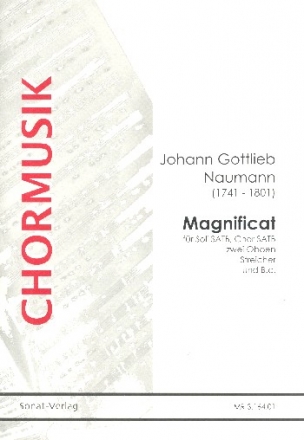 Magnificat fr Soli, gem Chor, 2 Oboen, Streicher und Bc Partitur