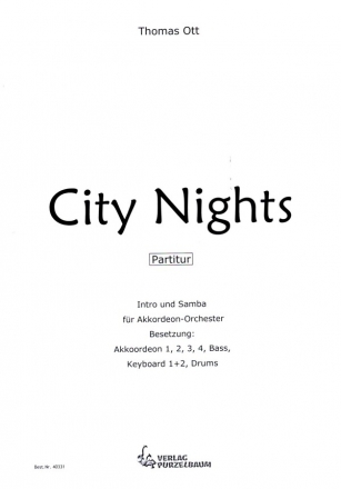 City Nights - Intro und Samba fr Akkordeonorchester Partitur