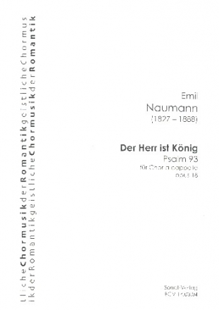 Der Herr ist Knig op.18 fr gem Chor a cappella Partitur