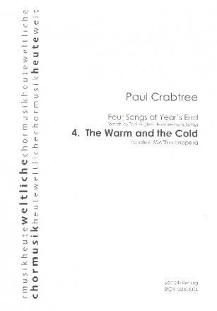 The Warm and the Cold fr gem Chor a cappella Partitur