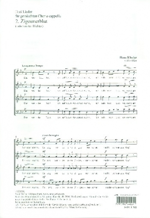 Zigeunerblut fr gem Chor a cappella Partitur