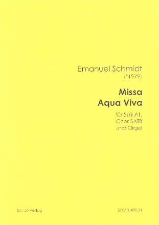 Missa aqua viva fr Soli, gem Chor und Orgel Partitur