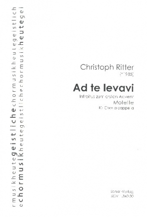 Ad te levavi - fr gem Chor a cappella Partitur