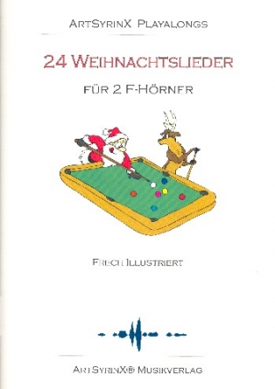 24 Weihnachtslieder (+CD) fr 2 Hrner in F Spielpartitur