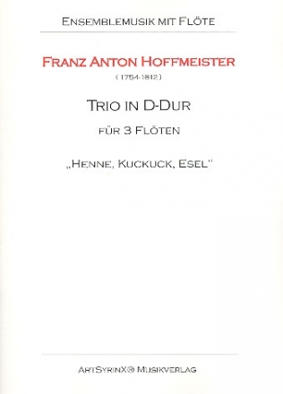 Trio D-Dur fr 3 Flten Partitur und Stimmen