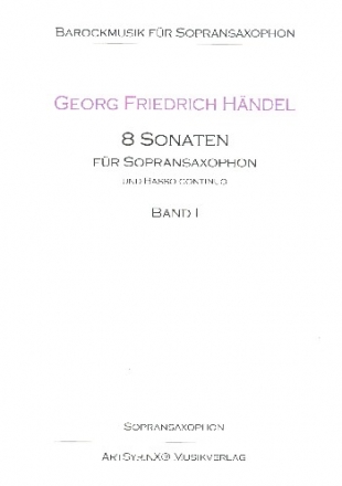 8 Sonaten Band 1 fr Sopransaxophon und Klavier Sopransaxophon