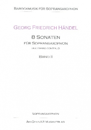 8 Sonaten Band 2 fr Sopransaxophon und Klavier Sopransaxophon