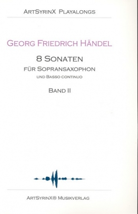 8 Sonaten Band 2 (+2 CDS's) fr Sopransaxophon und Bc