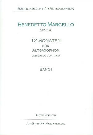 12 Sonaten op.2 Band 1 (Nr.1-3) fr Altsaxophon und Klavier Saxophonstimme
