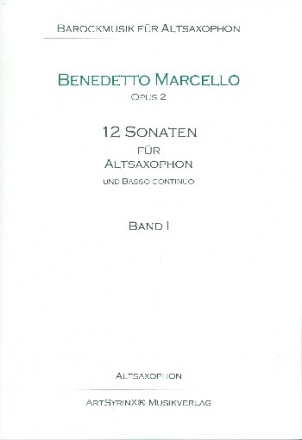12 Sonaten op.2 Band 1 (Nr.1-3) fr Altsaxophon und Klavier Saxophonstimme