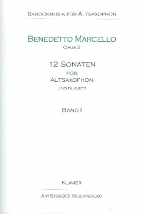 12 Sonaten op.2 Band 1 (Nr.1-3) (+CD) fr Altsaxophon und Bc Klavierpartitur