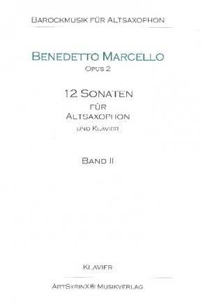 12 Sonaten op.2 Band 2 (Nr.4-6) (+CD) fr Altsaxophon und Bc Klavierpartitur