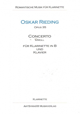 Concerto a-Moll op.35 fr Klarinette und Klavier Klarinettenstimme