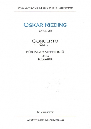 Concerto a-Moll op.35 fr Klarinette und Klavier Klarinettenstimme
