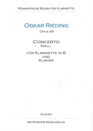 Concerto a-Moll op.35 fr Klarinette und Klavier Klavierpartitur