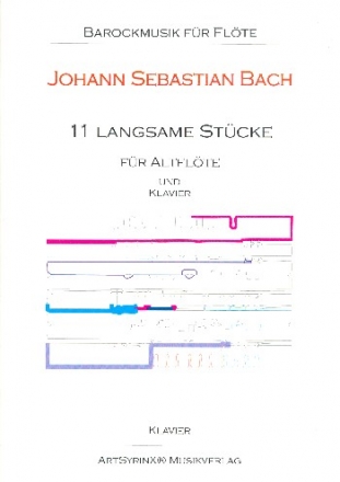 11 langsame Stcke fr Altflte und Klavier Klavierpartitur