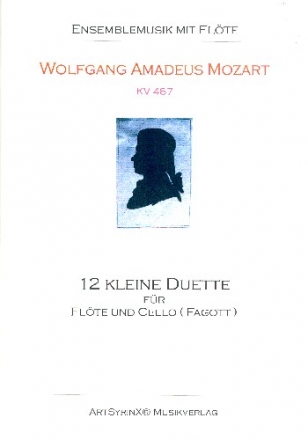 12 kleine Duette KV487 fr Flte und Violoncello (Fagott) Spielpartitur