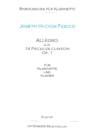 Allegro fr Klarinette und Klavier Partitur