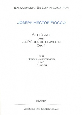 Allegro fr Sopransaxophon und Klavier Partitur