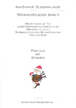 Weihnachtslieder Band 3 fr Blasorchester (Blserklasse) Partitur und Stimmen