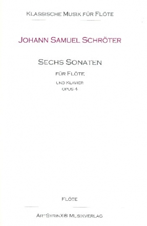 6 Sonaten op.4 fr Flte und Klavier Fltenstimme