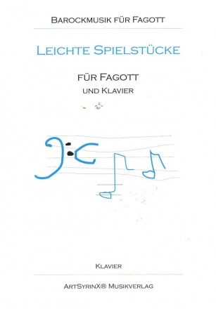 Leichte Spielstcke fr Fagott und Klavier Klavierpartitur