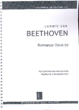 Romanze op.50 fr flexibles Ensemble Partitur und Stimmen