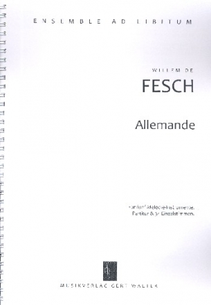 Allemande fr flexibles Ensemble Partitur und Stimmen