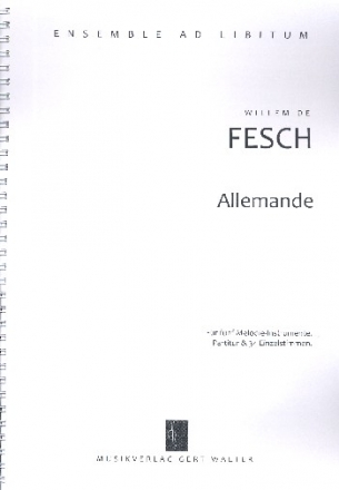 Allemande fr flexibles Ensemble Partitur und Stimmen