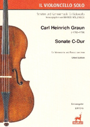 Sonate C-Dur fr Violoncello und Bc Partitur und Stimmen (Bc ausgesetzt)