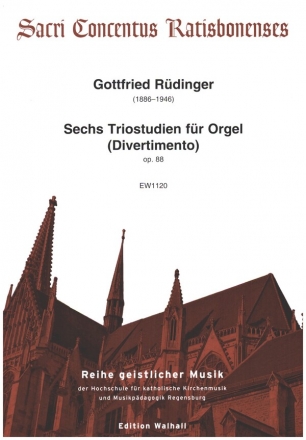 6 Triostudien (Divertimento) op.88 fr Orgel