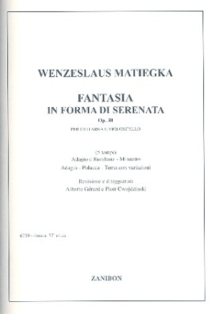 Fantasia in forma di serenata op.30 per chitarra e violoncello