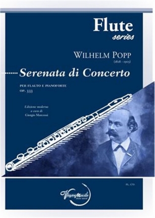 Wilhelm Popp, Serenata di Concerto Op. 333 Flute and Piano Book