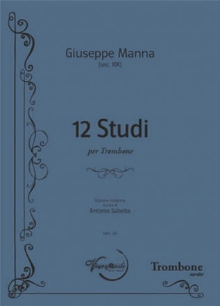Giuseppe Manna, 12 Studi per Trombone Trombone Book