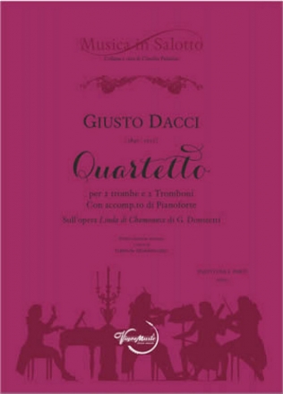 Giusto Dacci, Quartetto 2 Trumpets, 2 Trombones and Piano Partitur + Stimmen