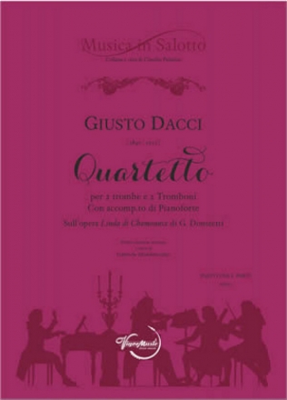 Giusto Dacci, Quartetto 2 Trumpets, 2 Trombones and Piano Partitur + Stimmen