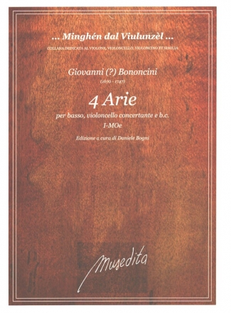 4 Arias I-MOe er basso, violoncello concertante e bc