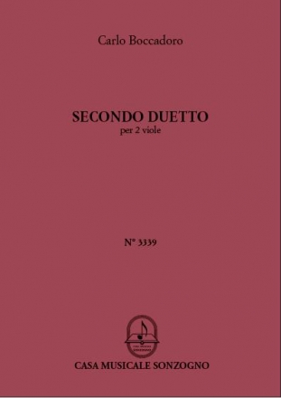 Carlo Boccadoro Secondo Duetto, per 2 Viole 2 Violins (Stimmen-Set)