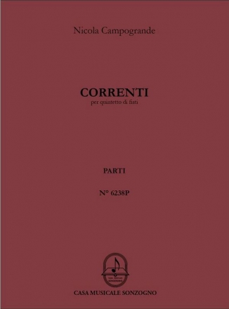 Correnti fr Flte, Oboe, Klarinette, Horn und Fagott Stimmen