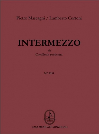 Pietro Mascagni_Lamberto Curtoni, Intermezzo 2 Cello's Partitur + Stimmen