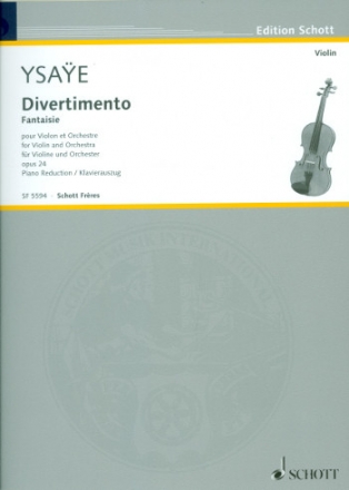 Divertimento op.24 fr Violine und Orchester fr Violine und Klavier